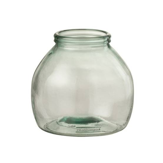 J-Line - Vase en verre transparent en verre transparent 21x21x20 cm - J-Line - Image 1