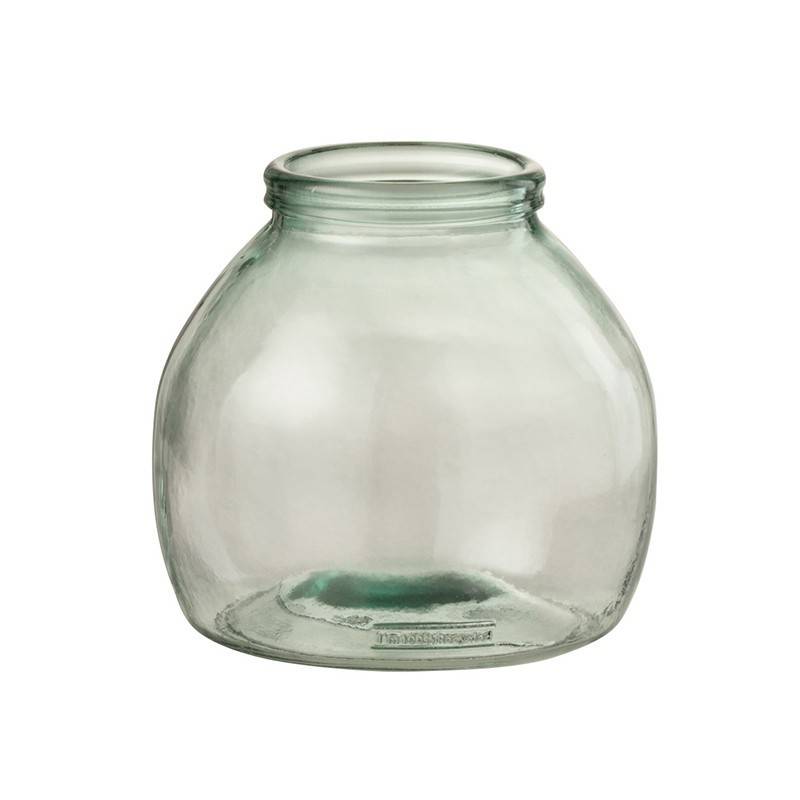 J-Line - Vase en verre transparent en verre transparent 21x21x20 cm - J-Line - Image 1