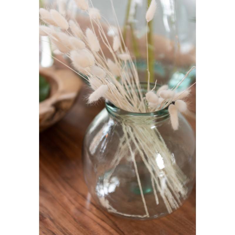 J-Line - Vase en verre transparent en verre transparent 21x21x20 cm - J-Line - Image 2