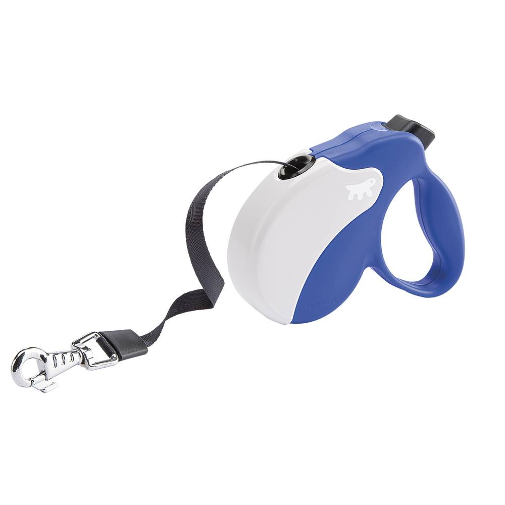 Ferplast - Ferplast Laisse Chien Enrouleur AMIGO SMALL, Laisse pour petits chiens jusqu'à 15 Kg. Sangle Extensible max 5 m. Bouton de verrouillage et de - Imagen 1