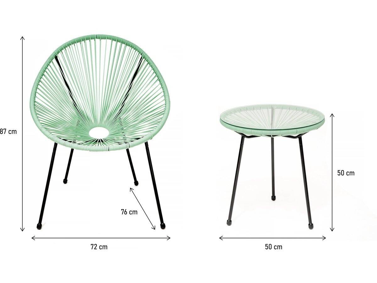 Habitat Et Jardin - Ensemble De Jardin Acapulco  "liana" - 2 Places - Vert Clair -habitat Et Jardin - Imagen 3