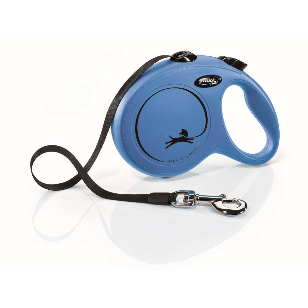 Flexi - Laisse sangle 5 mètres L Max 50 KG bleu  laisse pour chien - Imagen 3