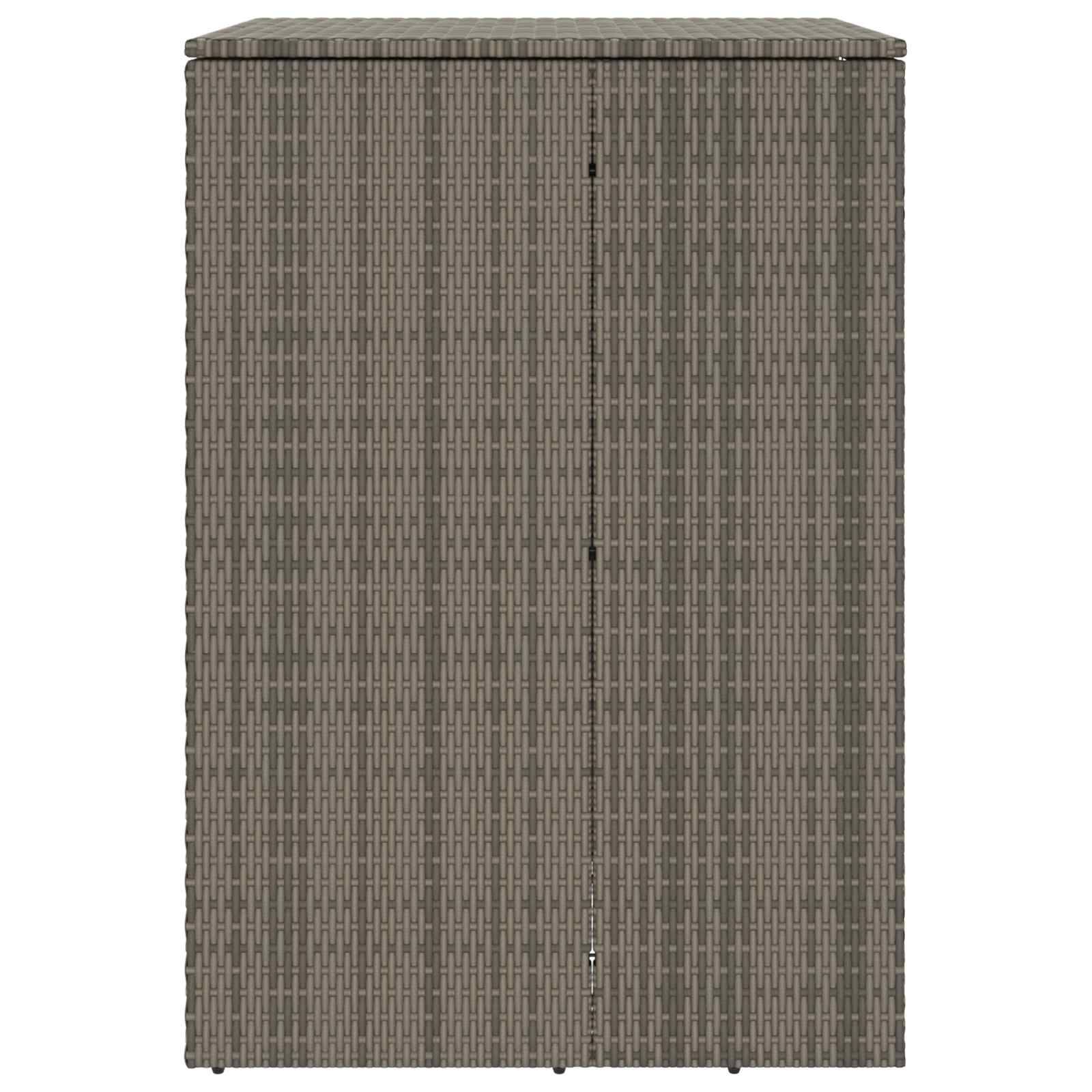 Cache-poubelle polyéthylène gris 65 x 80 x 115 cm - PANGIVO - Image 6
