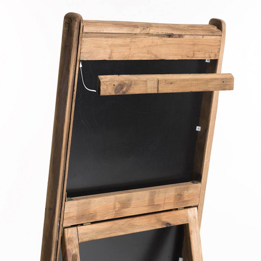 Macabane - ANDRIAN - Miroir sur pieds marron bois Pin recyclé - Imagen 8