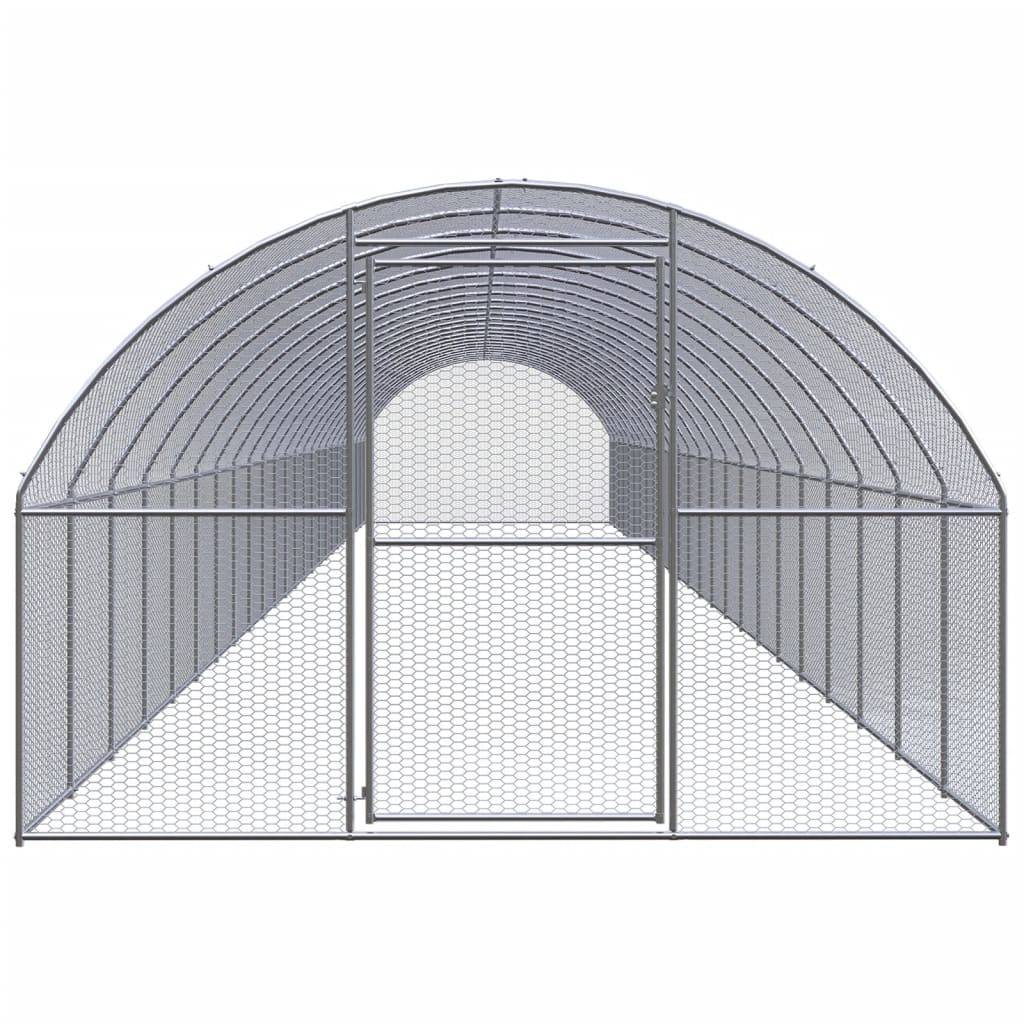 Poulailler extérieur Acier galvanisé Volière grillagée jardin 3x24x2 m – ComfortXL Outdoor Living - Image 2