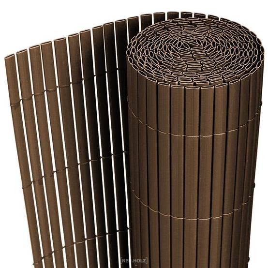 Helloshop26 - Clôture brise vue brise vent PVC 150 x 300 cm brun - Imagen 1
