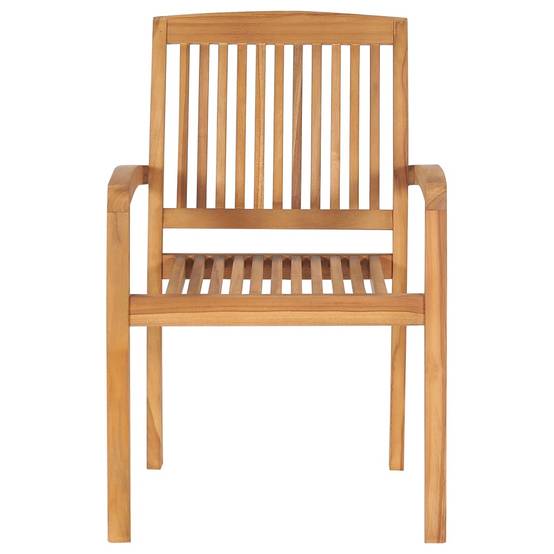 PANGIVO - Lot de 8 chaises de jardin teck rouge bordeaux 60 x 57.5 x 90 cm - PANGIVO - Image 5