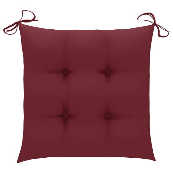 PANGIVO - Lot de 8 chaises de jardin teck rouge bordeaux 60 x 57.5 x 90 cm - PANGIVO - Image 10