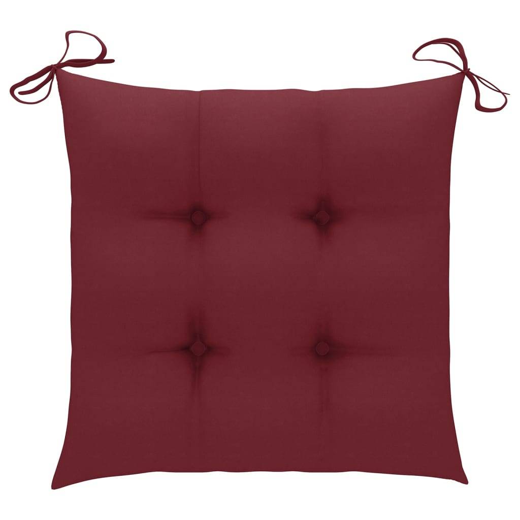 PANGIVO - Lot de 8 chaises de jardin teck rouge bordeaux 60 x 57.5 x 90 cm - PANGIVO - Image 10