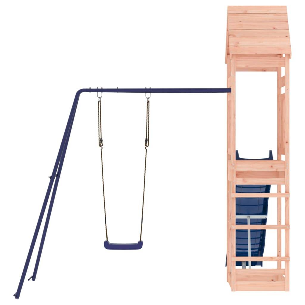 Helloshop26 - Aire de jeux d'extérieur balançoires toboggan portiques robuste jeux jardin 245 x 373 x 264 cm bois massif de douglas - Imagen 3