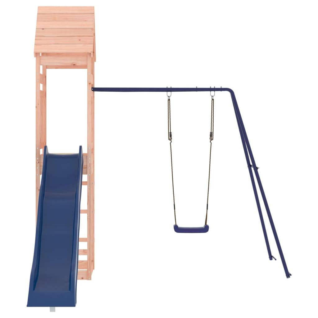 Helloshop26 - Aire de jeux d'extérieur balançoires toboggan portiques robuste jeux jardin 245 x 373 x 264 cm bois massif de douglas - Imagen 4