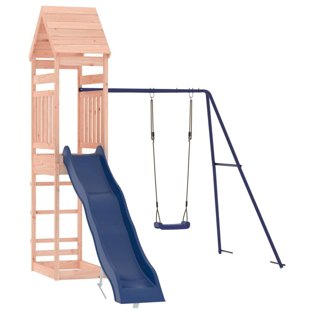 Helloshop26 - Aire de jeux d'extérieur balançoires toboggan portiques robuste jeux jardin 245 x 373 x 264 cm bois massif de douglas - Imagen 2