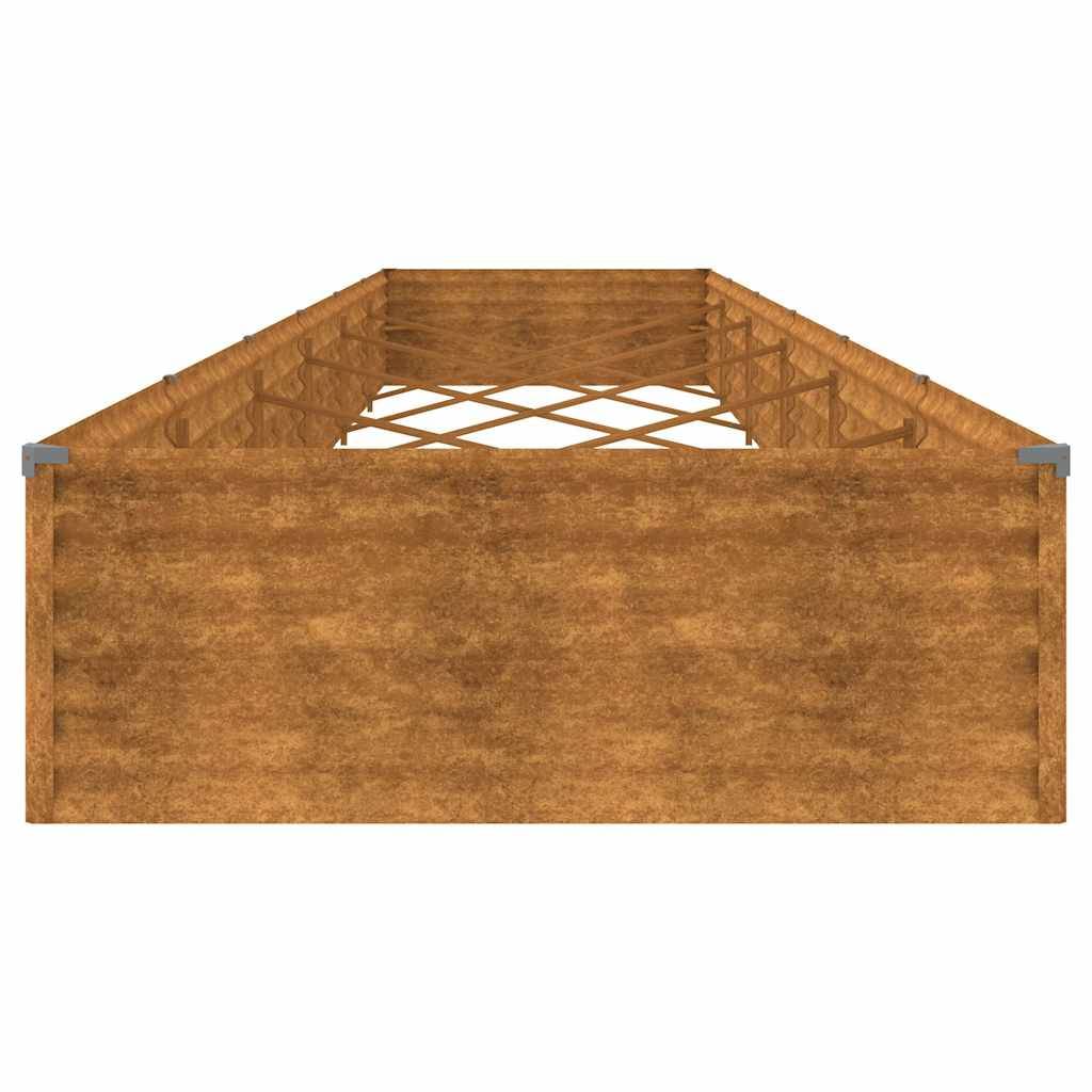 ComfortXL - Carré potager rectangulaire Acier Corten jardin Rouillé 579x100x36 cm – ComfortXL Outdoor Living - Image 5