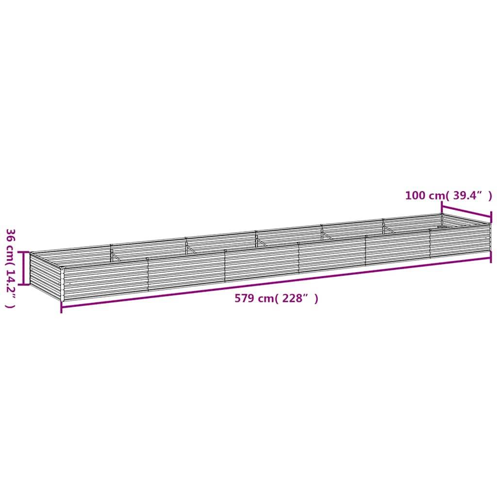 ComfortXL - Carré potager rectangulaire Acier Corten jardin Rouillé 579x100x36 cm – ComfortXL Outdoor Living - Image 7