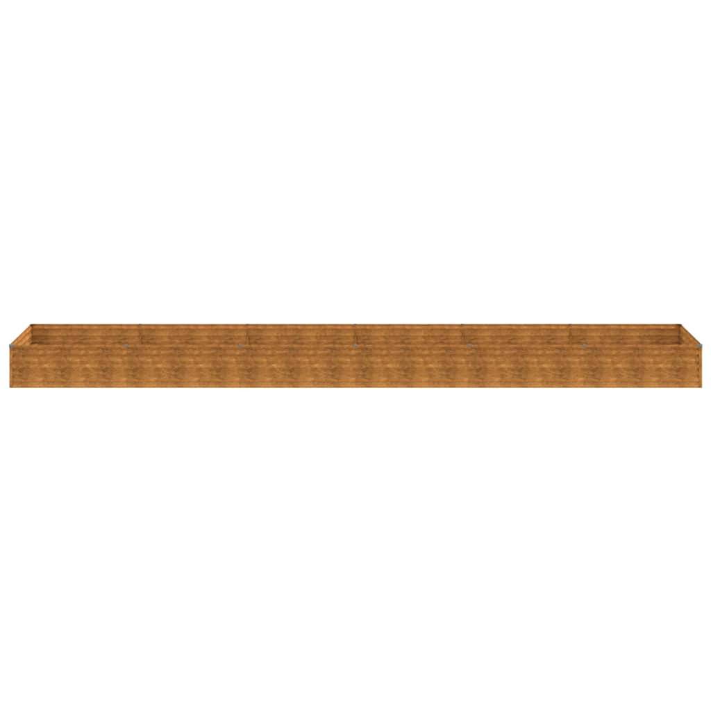 ComfortXL - Carré potager rectangulaire Acier Corten jardin Rouillé 579x100x36 cm – ComfortXL Outdoor Living - Image 4