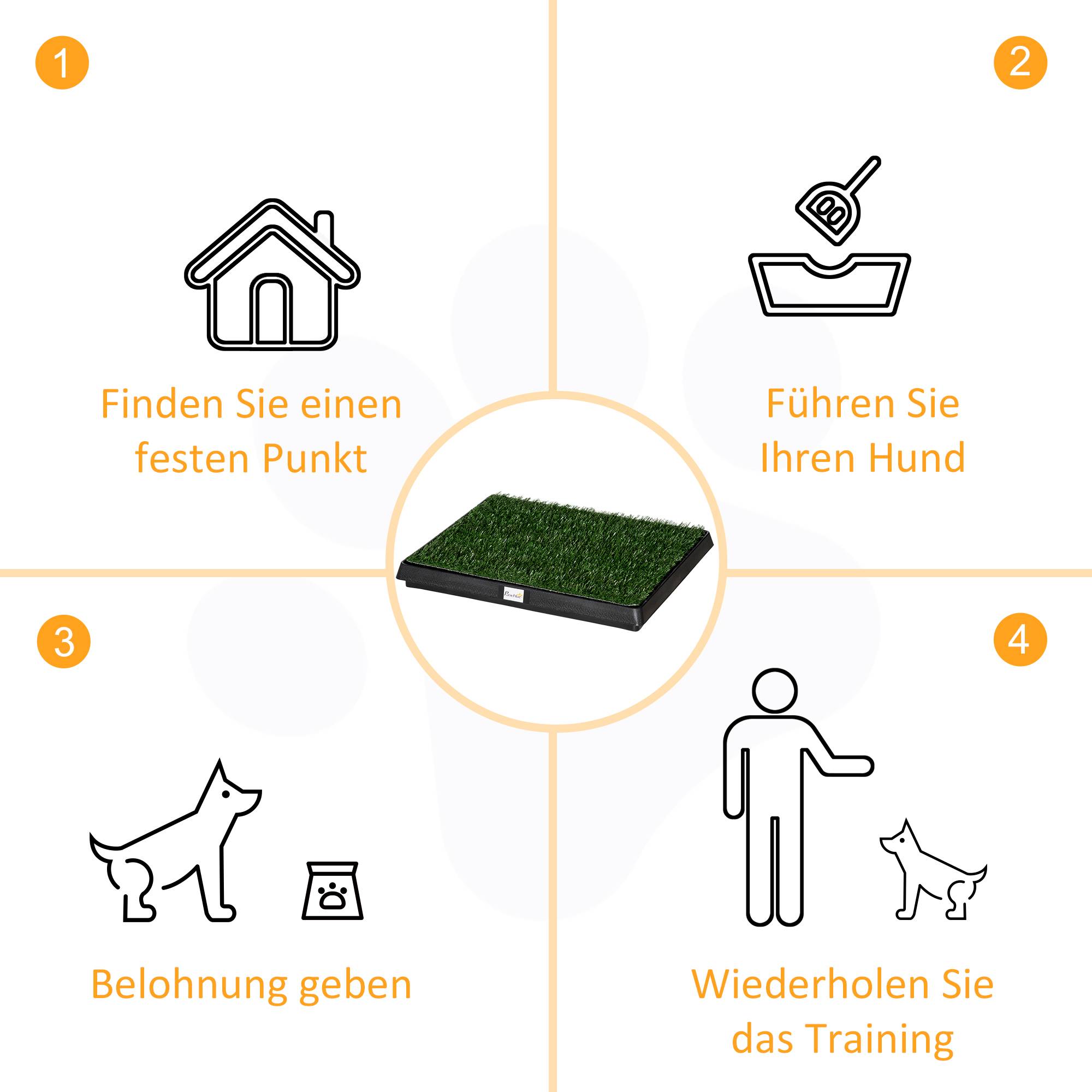 Toilettes pour chien en gazon artificiel, pour appartement balcon,63x51x6cm - Image 5