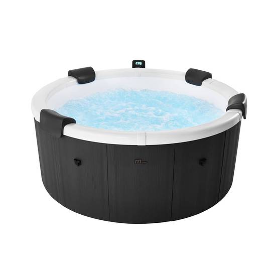 sweeek - Spa rigide 6 places 180cm rond hydromassage 4 coussins bâche + housse anthracite - Denver | sweeek - Image 2