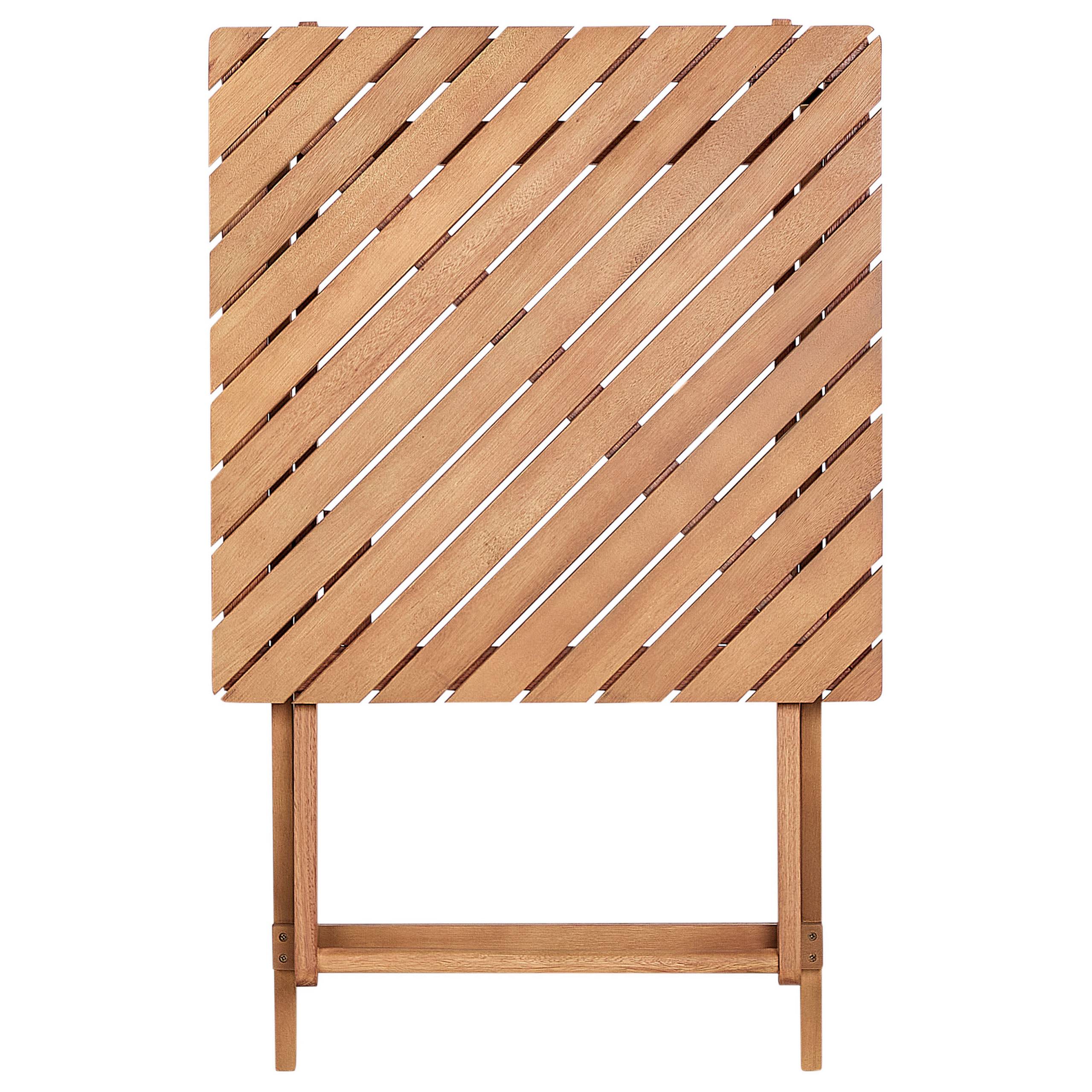 Beliani - Set de bistrot, 2 Personnes Bois d'eucalyptus Marron ARDORE - Beliani - Imagen 6