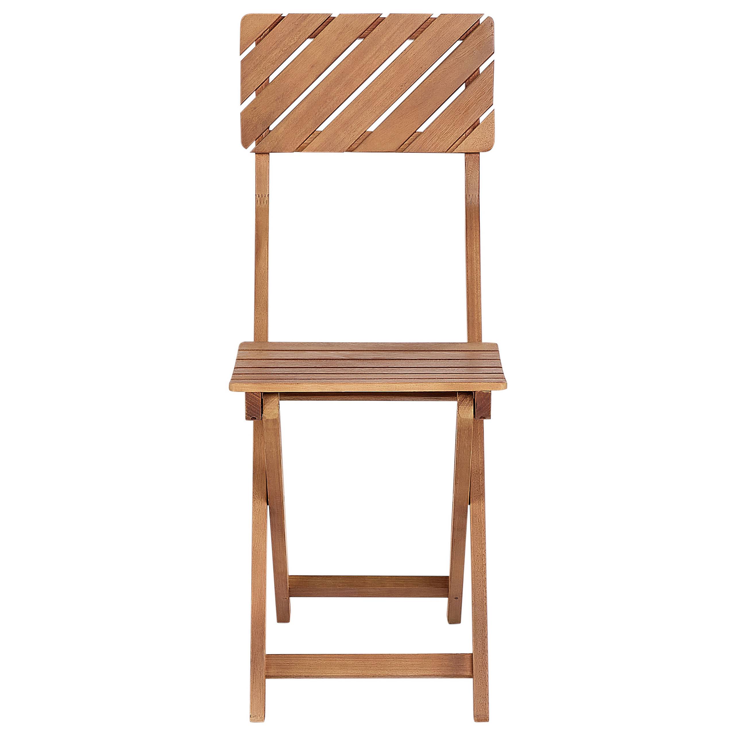 Beliani - Set de bistrot, 2 Personnes Bois d'eucalyptus Marron ARDORE - Beliani - Imagen 8