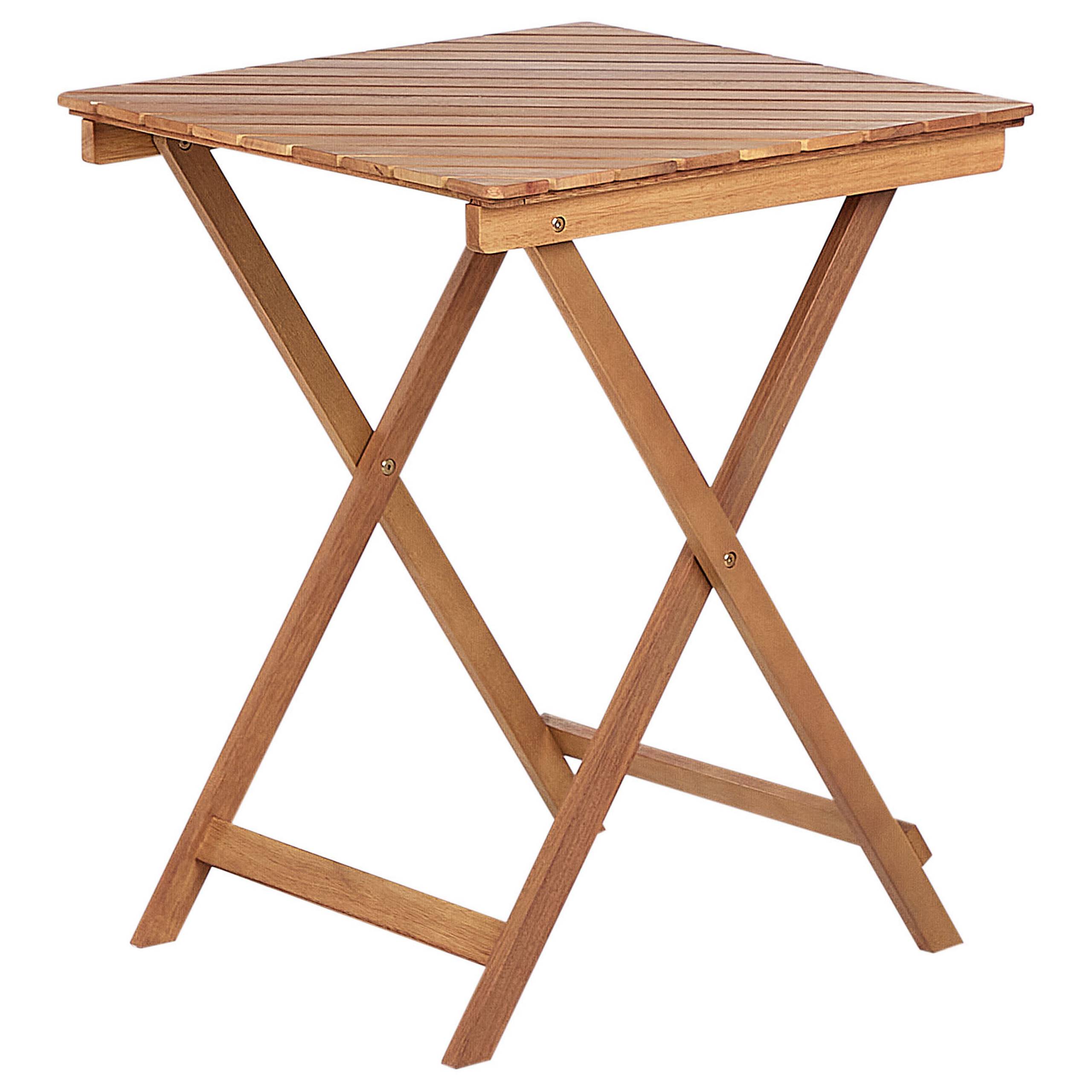 Beliani - Set de bistrot, 2 Personnes Bois d'eucalyptus Marron ARDORE - Beliani - Imagen 4