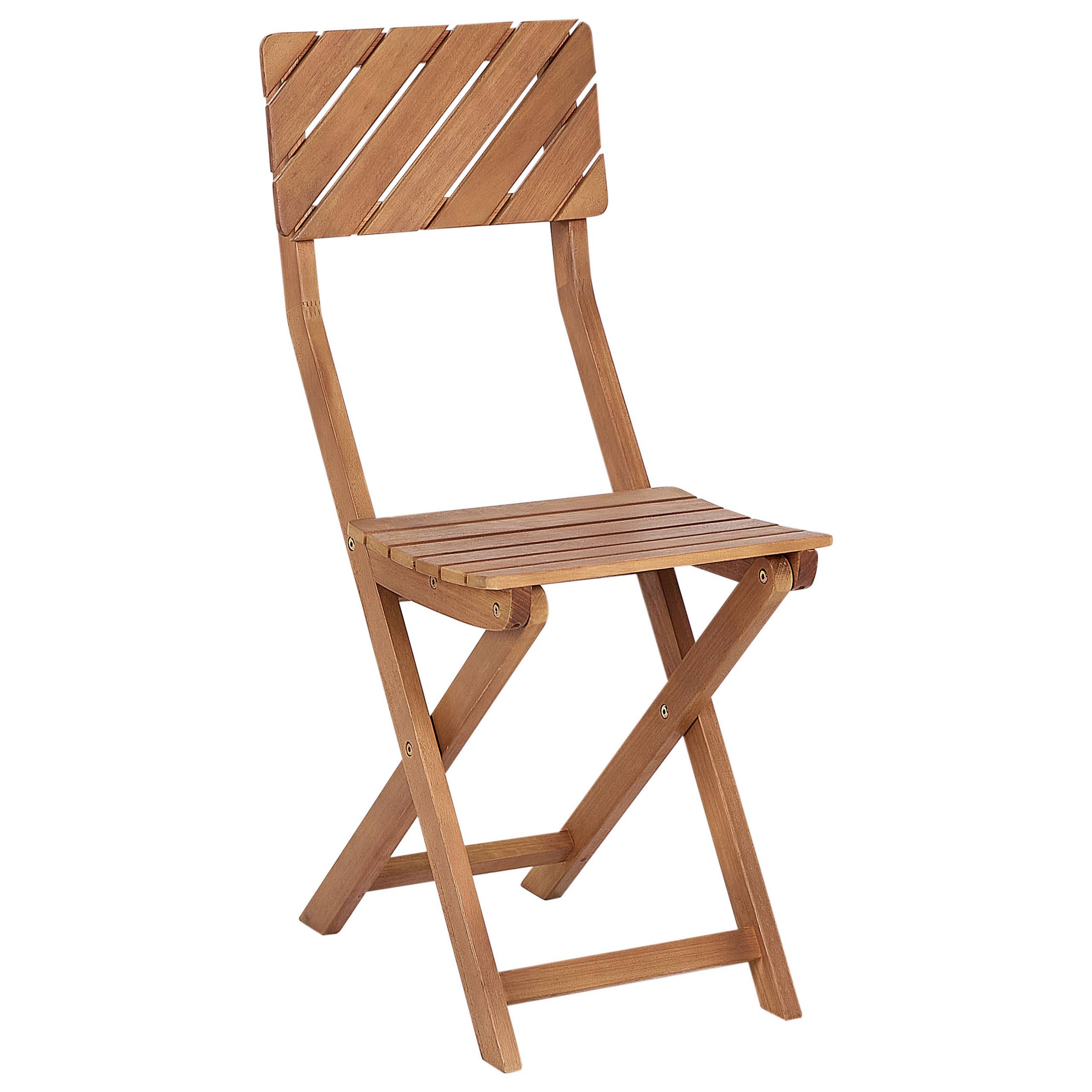 Beliani - Set de bistrot, 2 Personnes Bois d'eucalyptus Marron ARDORE - Beliani - Imagen 7