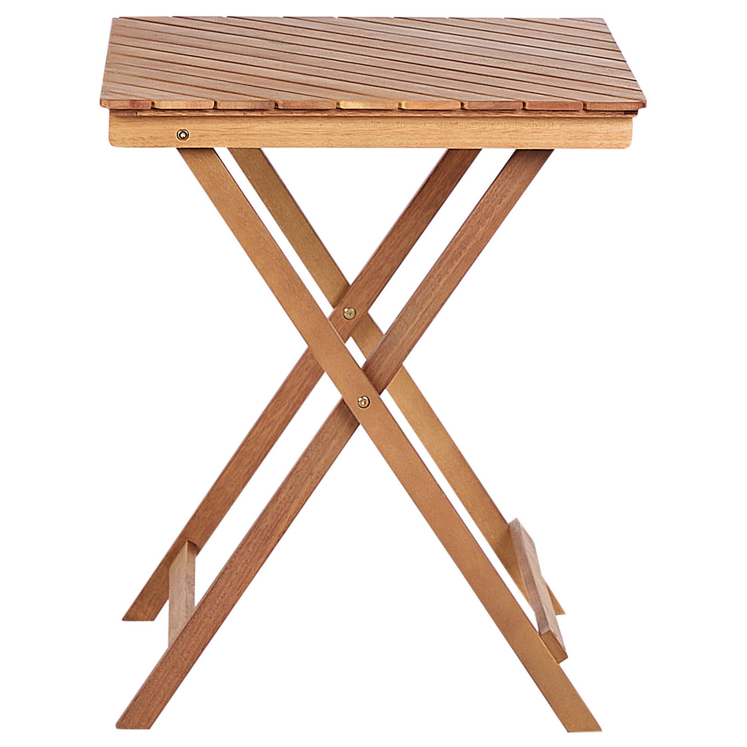 Beliani - Set de bistrot, 2 Personnes Bois d'eucalyptus Marron ARDORE - Beliani - Imagen 5
