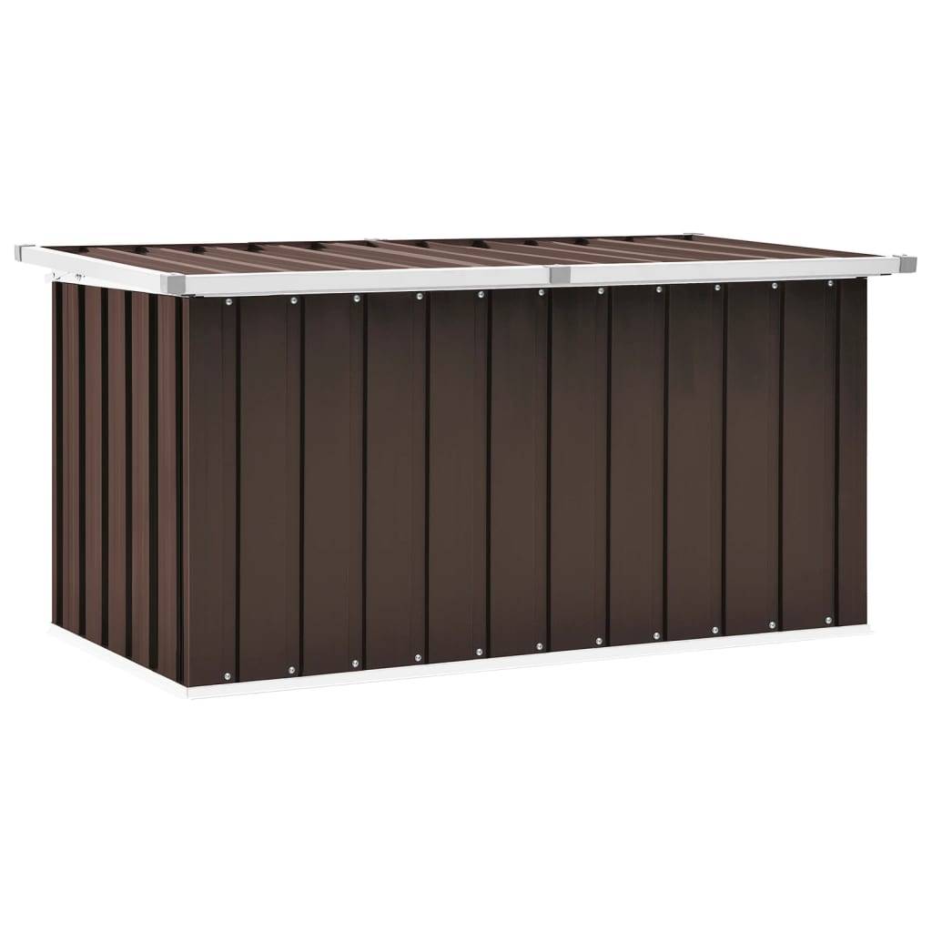 Helloshop26 - Coffre boîte meuble de jardin rangement 129 x 67 x 65 cm marron - Imagen 2