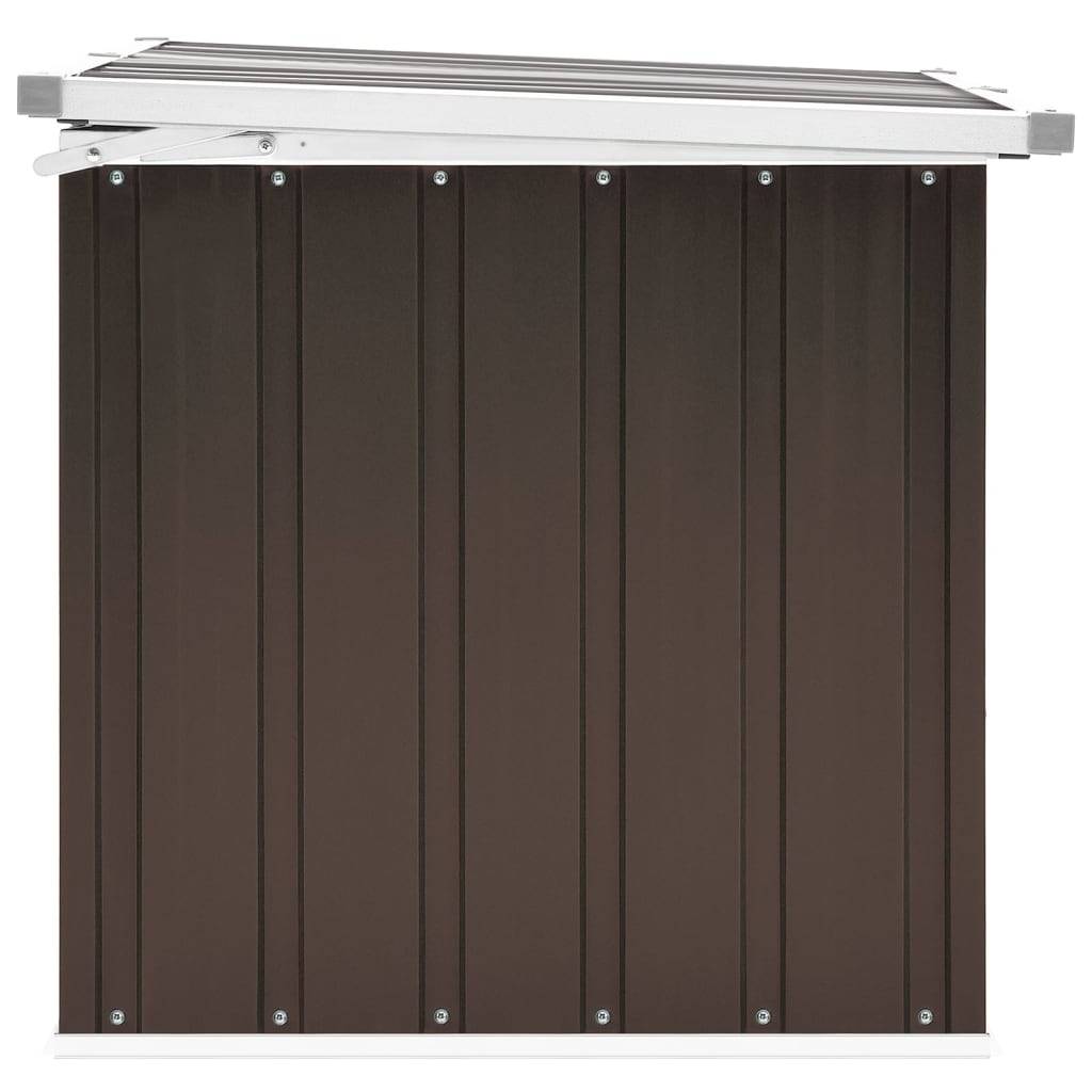Helloshop26 - Coffre boîte meuble de jardin rangement 129 x 67 x 65 cm marron - Imagen 4