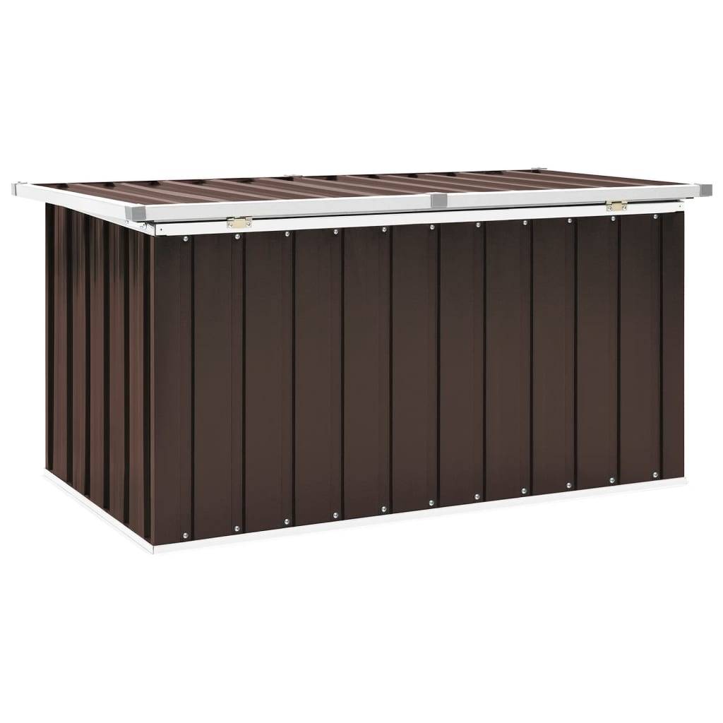 Helloshop26 - Coffre boîte meuble de jardin rangement 129 x 67 x 65 cm marron - Imagen 5