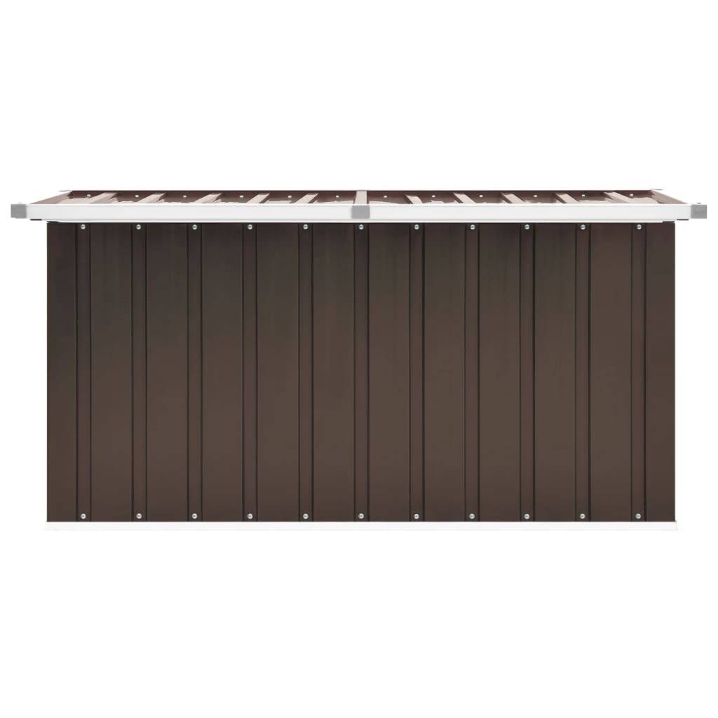 Helloshop26 - Coffre boîte meuble de jardin rangement 129 x 67 x 65 cm marron - Imagen 3