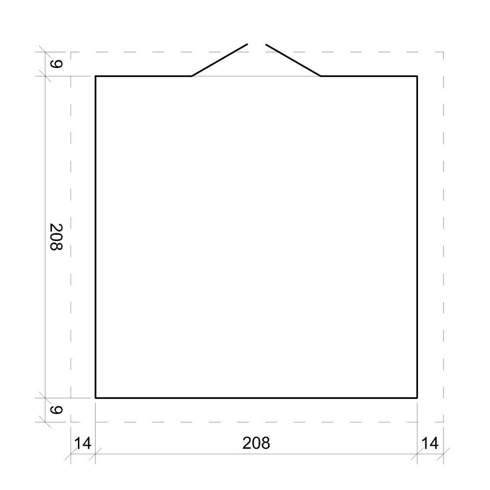 Timbela - Abri de jardin en bois - Stockage extérieur I236xL226xH218 cm/ 4.33 m² - Petit abri à outils, Local à vélos - 19 mm d’épaisseur - Timbela M369C - Image 6