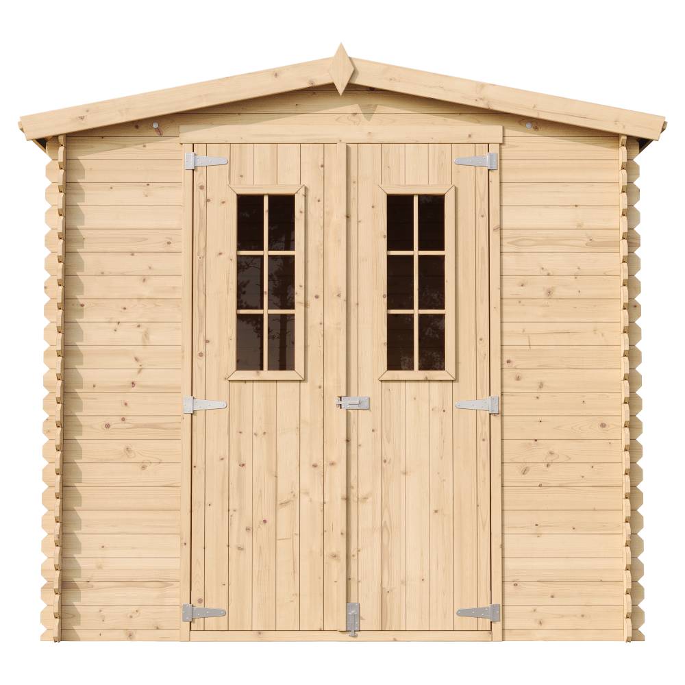 Timbela - Abri de jardin en bois - Stockage extérieur I236xL226xH218 cm/ 4.33 m² - Petit abri à outils, Local à vélos - 19 mm d’épaisseur - Timbela M369C - Image 3