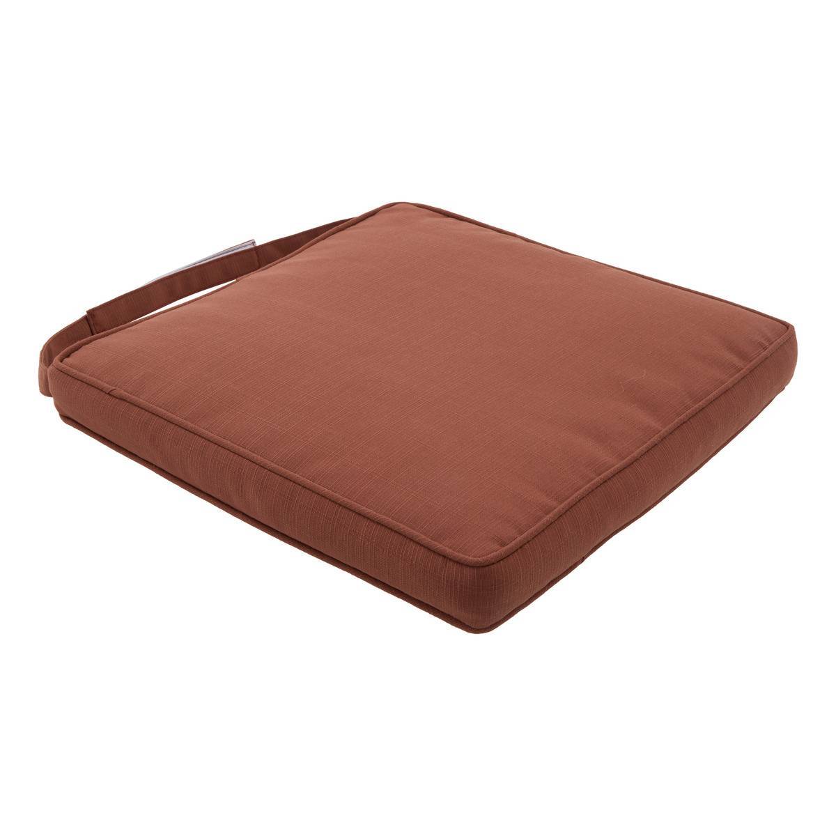 Hesperide - Galette de chaise Korai acajou 40x40cm - Hespéride - Image 2