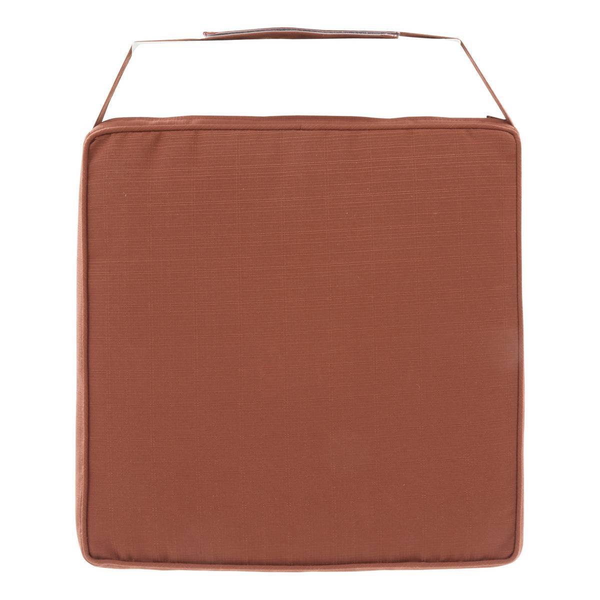 Hesperide - Galette de chaise Korai acajou 40x40cm - Hespéride - Image 1