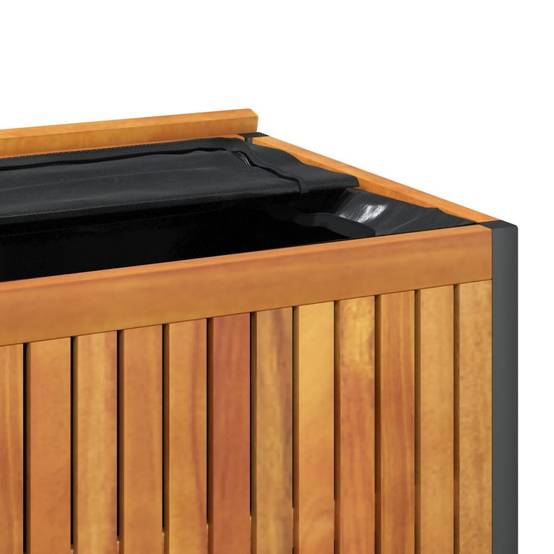 Boîte à Coussins en Bois d'Acacia Massif Rangement Extérieur pour Jardin Terrasse 85x45x53 cm – ComfortXL Outdoor Living - Image 9