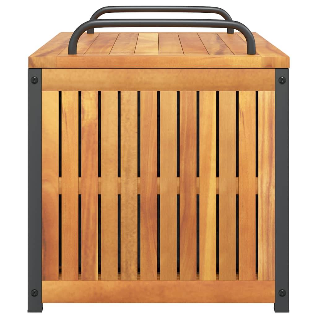 Boîte à Coussins en Bois d'Acacia Massif Rangement Extérieur pour Jardin Terrasse 85x45x53 cm – ComfortXL Outdoor Living - Image 6
