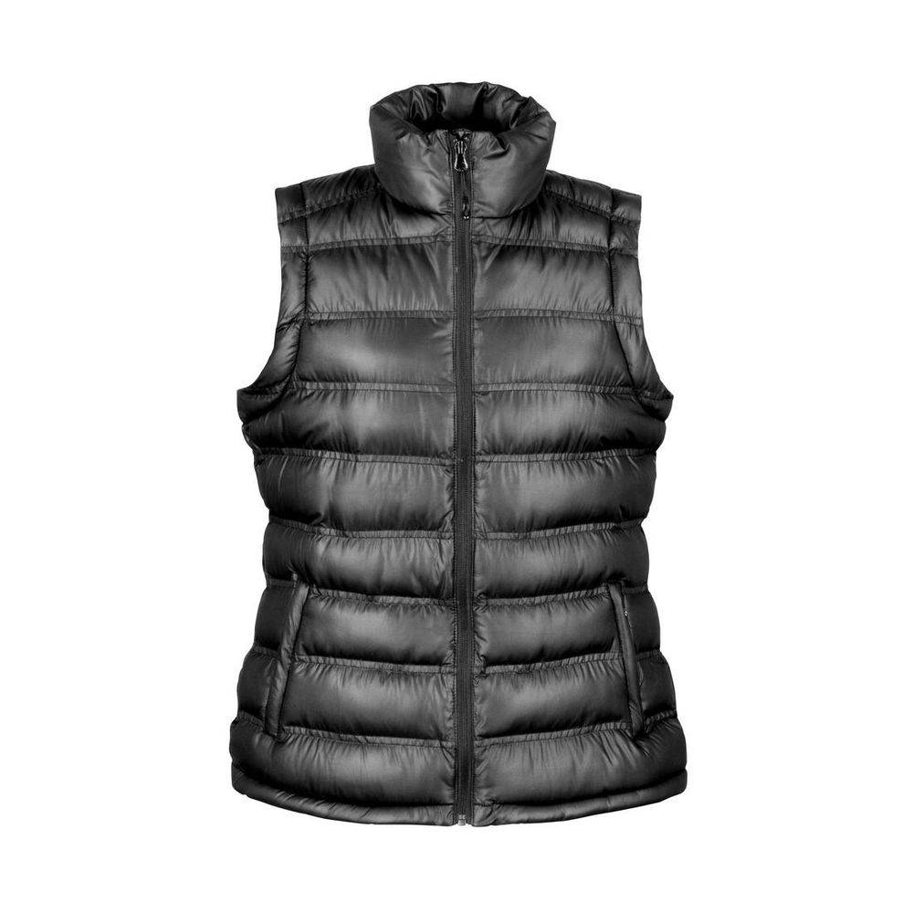 Bodywarmer matelassé protège-menton FEMME Result ICE BIRD PADDED Noir S