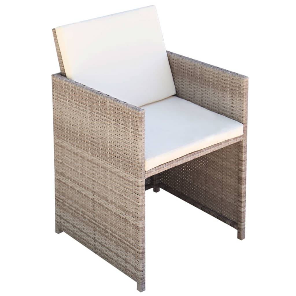 Vidaxl - Ensemble à manger d’extérieur et coussins 11 pcs Résine tressée vidaXL 42557 - Imagen 7