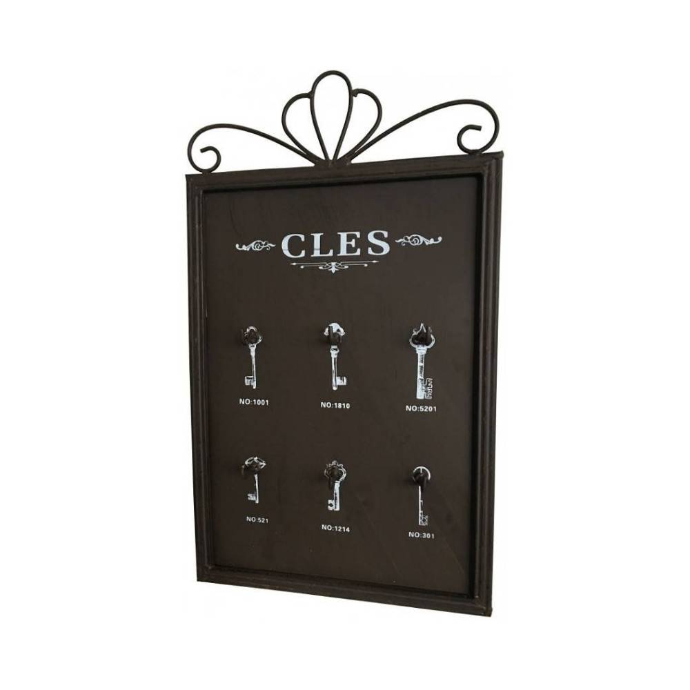 Chemin De Campagne - Porte boîte à clés clefs applique murale extérieur métal marron 42cm Chemin de campagne - Imagen 1