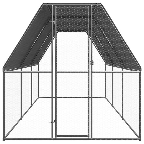 Vidaxl - Poulailler d'extérieur 2x6x2 m Acier galvanisé vidaXL 3154372 - Image 2