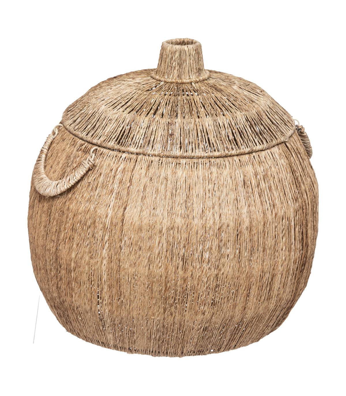 Set de 2 Paniers de rangement en Jute avec couvercle - Imagen 4