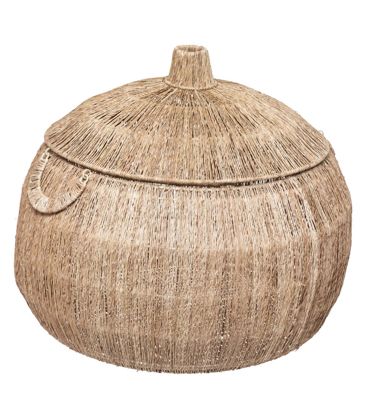 Set de 2 Paniers de rangement en Jute avec couvercle - Imagen 2