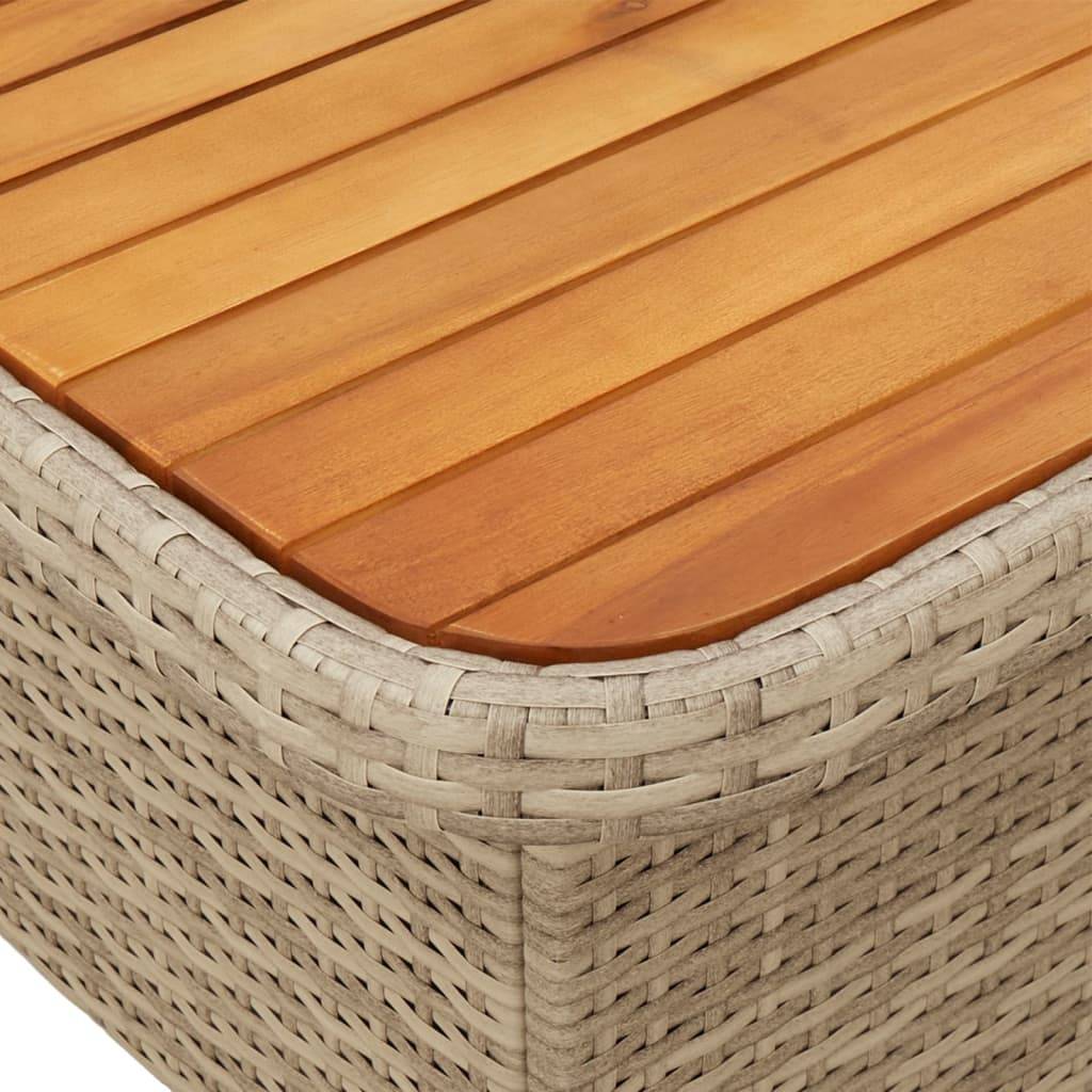 ComfortXL - Grand Salon de Jardin 4 Places Beige, Table Haute/Basse 110cm et 4 Fauteuils Relax en Résine Tressée – ComfortXL Outdoor Living - Image 6