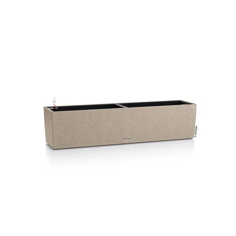 Lechuza - Lechuza Jardiniere Balconera Stone 80 All-in-one Beige - Image 1
