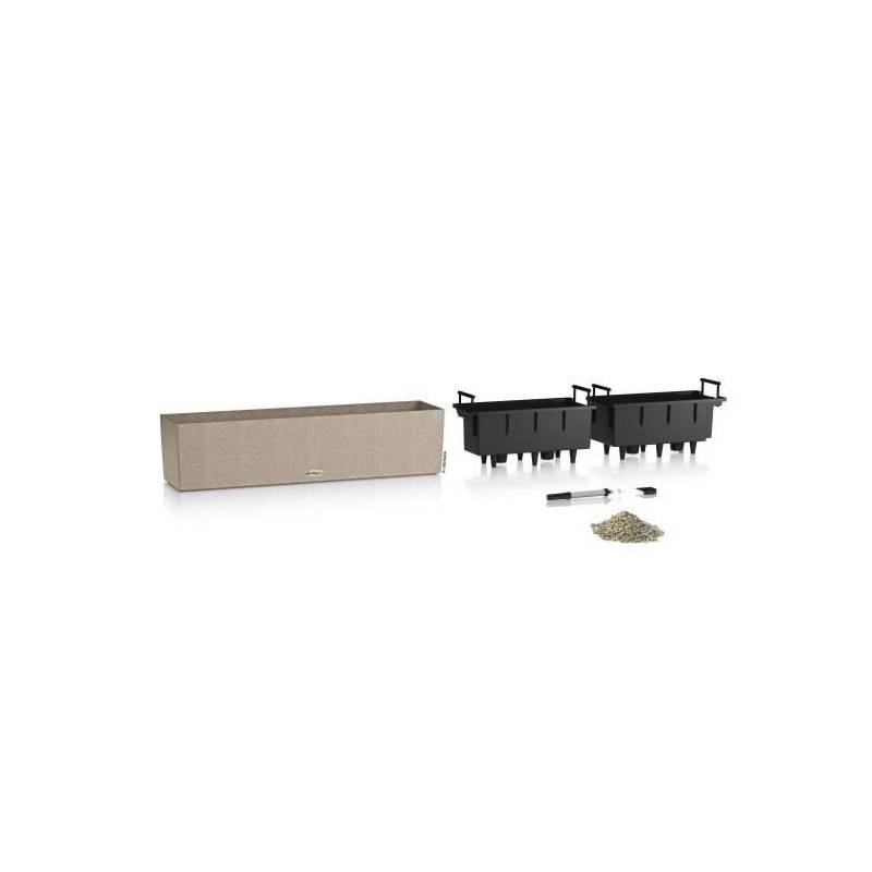 Lechuza - Lechuza Jardiniere Balconera Stone 80 All-in-one Beige - Image 2