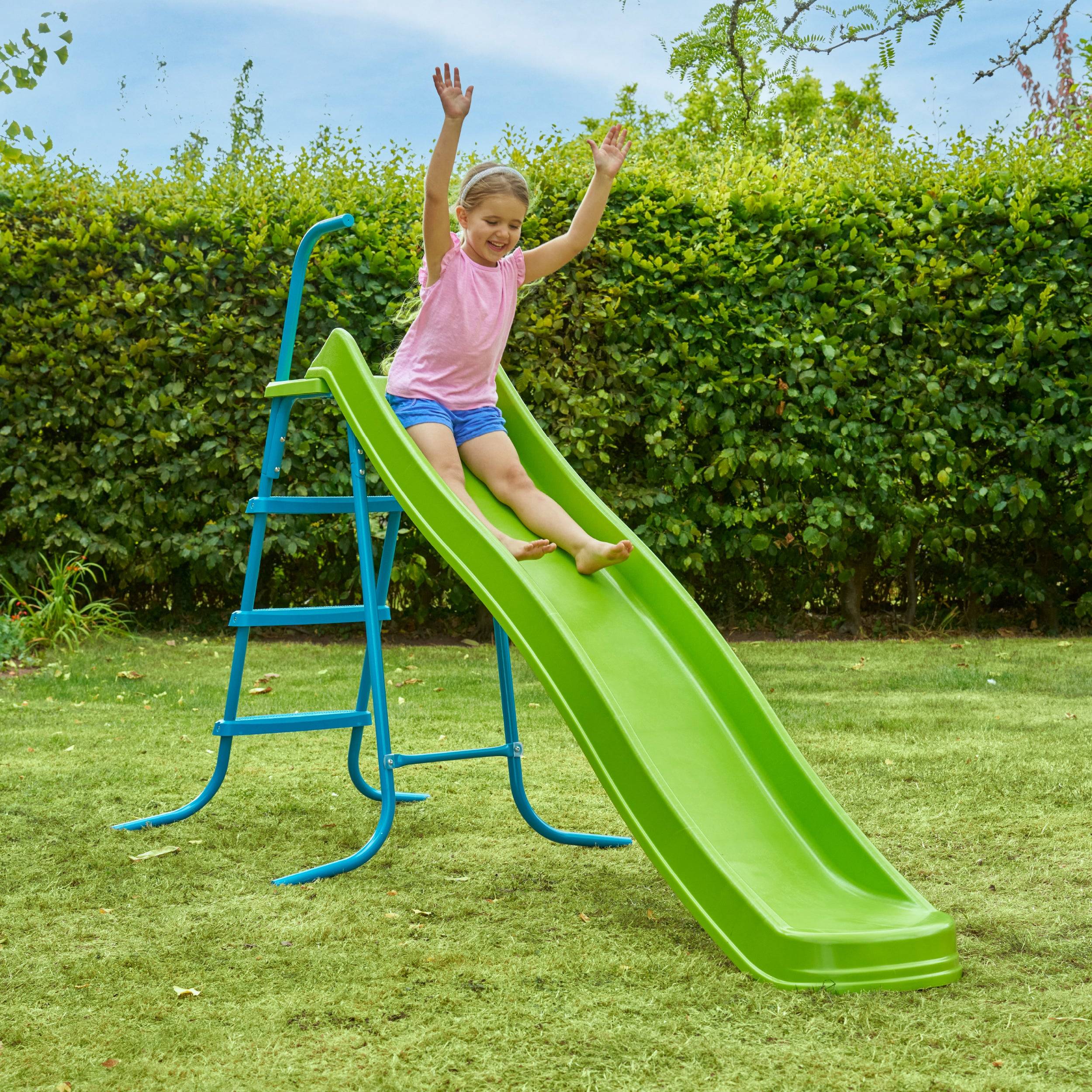 Toboggan ondulé 220 cm avec 4 marches - Image 1