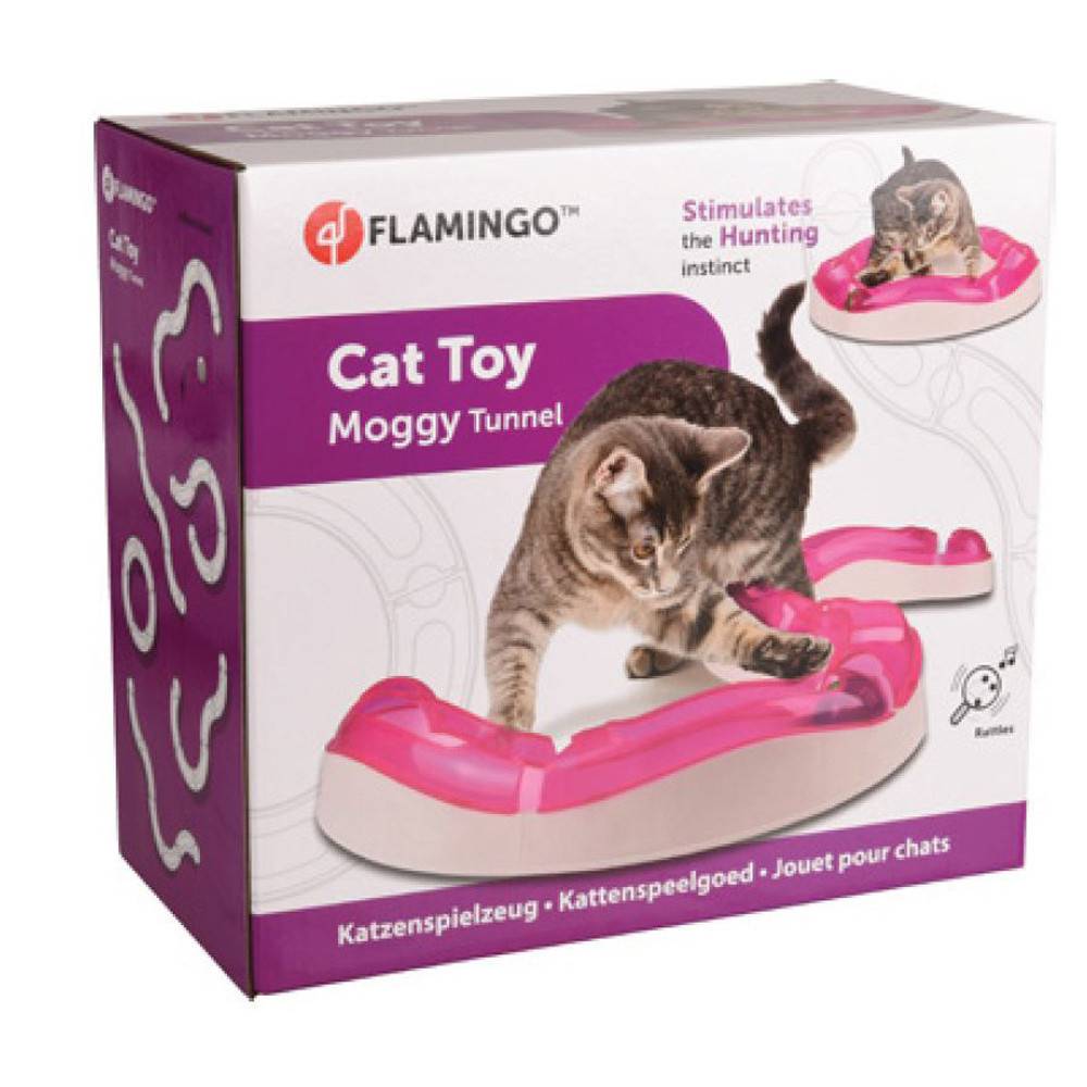 Tunnel MOGGY jeu pour chat ø 38.5 cm x 7 cm x 7.7 cm.  rose. - Imagen 7