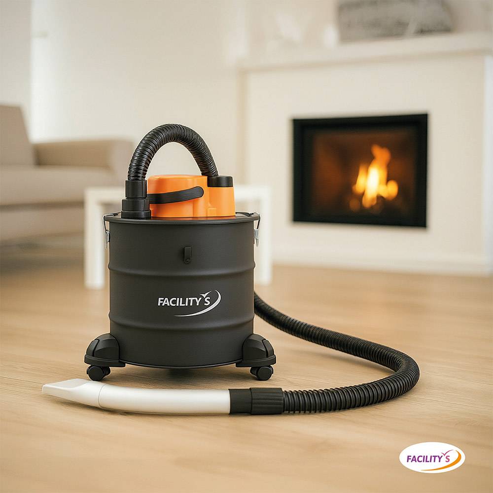 Werka Pro - Aspirateur à cendres 1200W - Capacité 18L - Cuve métal durable - Flexible 1m - Pour