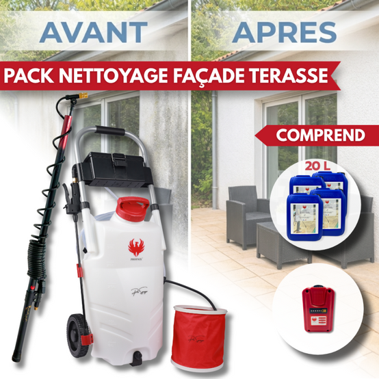 PRO SPRAYER EVO PHOENIX 1 BAT 5,10 OU 20L NET'PRO + perche télescopique EVO 5.4 m - 20 L - Image 1