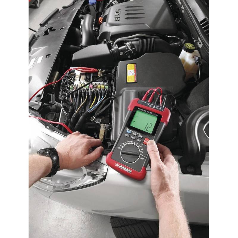 Facom - Multimètre automobile FACOM pour mesurer la résistance des batteries - 714APF - Imagen 2